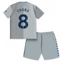 Everton Amadou Onana #8 Rezervni Dres za djecu 2023-24 Kratak Rukav (+ Kratke hlače)